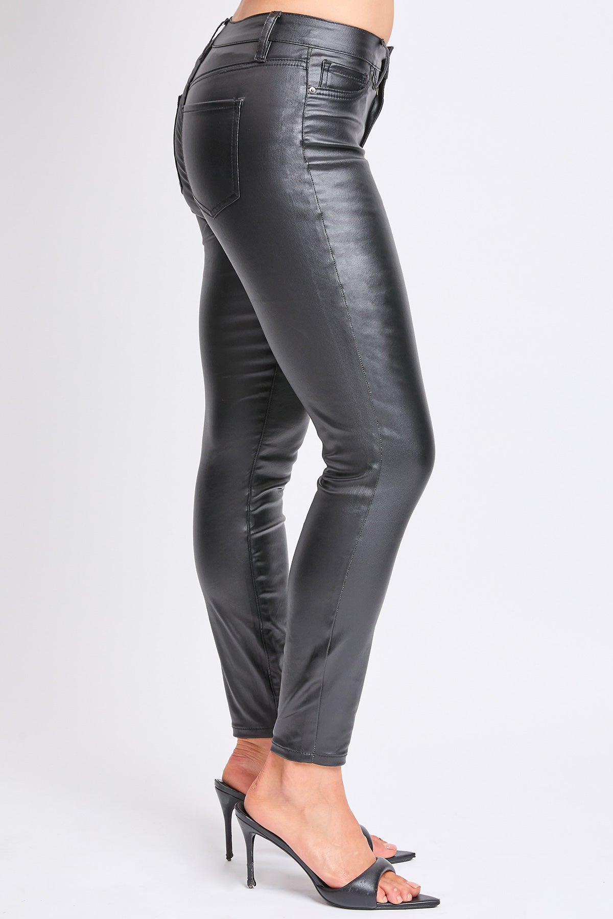 Women's High Rise Skinny Faux Leather Pants YMI JEANS